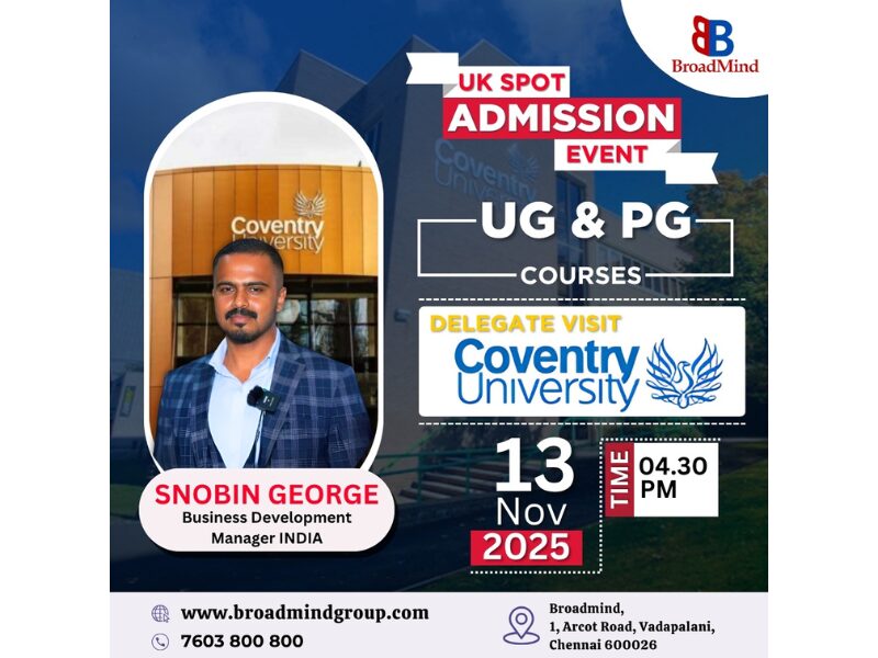 Meet Coventry University Delegate – Admission 2025