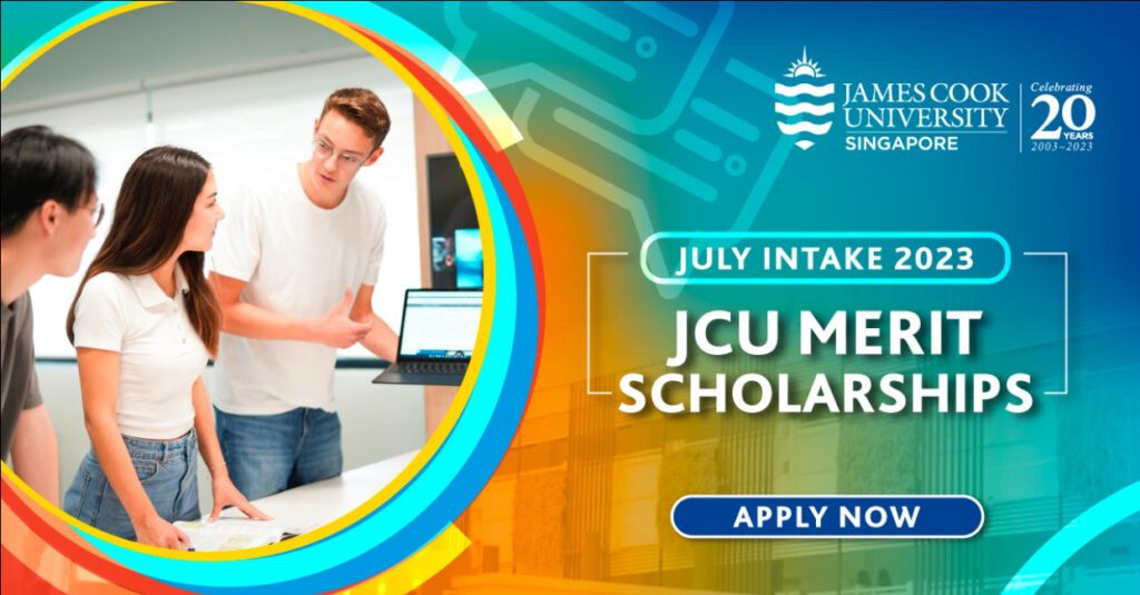JCU Singapore Campus Merit Scholarships for July 2023 intake