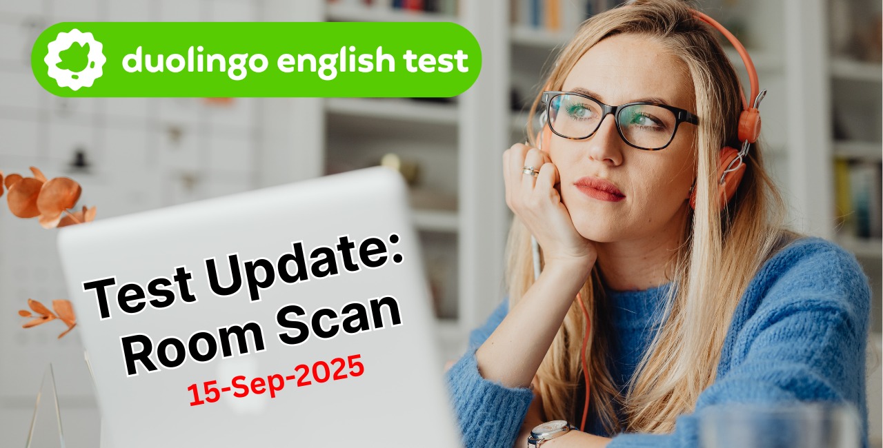 Duolingo English Test – New Update : Scan Your Room